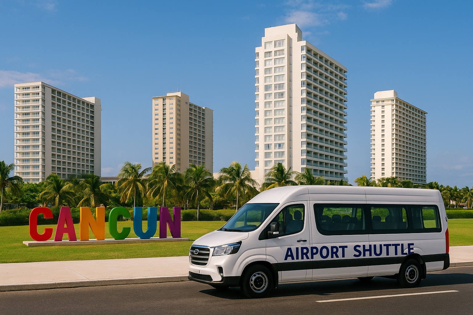 Van-shuttle-cancún